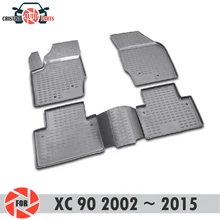 Коврики для Volvo XC90 2002~ коврики Нескользящие полиуретановые грязезащитные внутренние аксессуары для стайлинга автомобилей