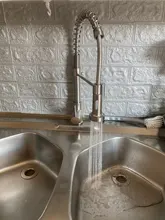 Mixer Tap Nozzle Deck-Mounted Stream-Sprayer Kitchen Faucet Cold-Taps Rotation Rozin