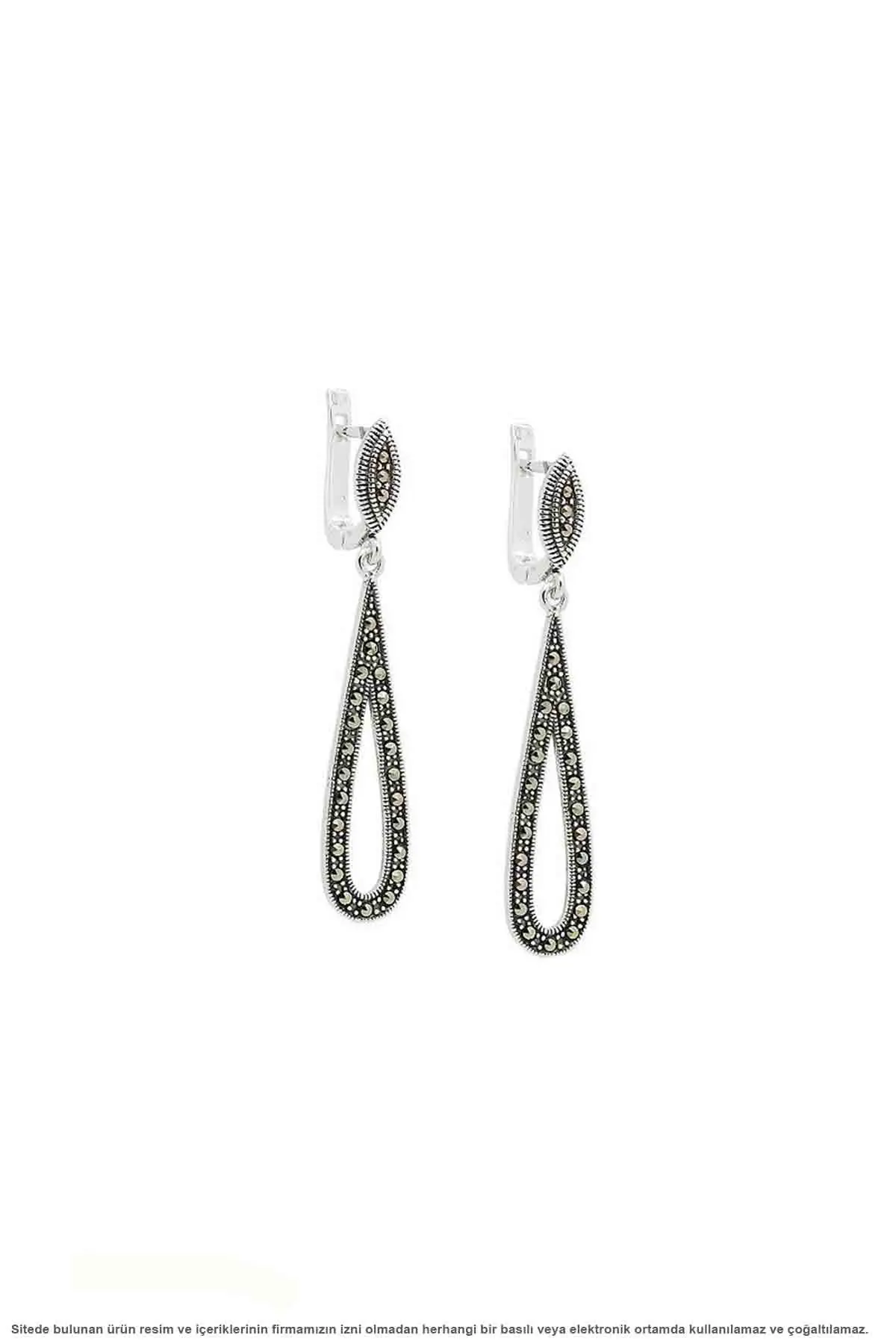 

Silver Marcasite Sterling Drop Triple Set