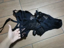 Swimwear Women Bathing-Suit Fish-Net Sheer Plus-Size Knit Mesh Xs-5xl Beach-V536b Female