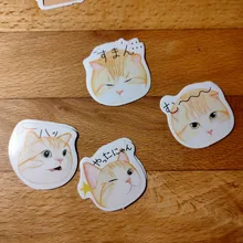 Lost a cat-mini pegatinas decorativas de papelería, conjunto de álbum diario de recortes, palo de etiqueta Kawaii, papelería