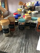 Kitchen Spice Sticker Label Marker Blackboard-Labels Bottles Home-Jars White Waterproof