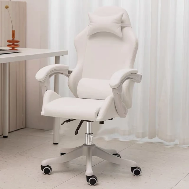 WCG-Chaise de gaming blanche et rose pour fille, chaise d'ordinateur,  confortable, douce, à la mode, pour jouer en direct, pour cybercafé -  AliExpress