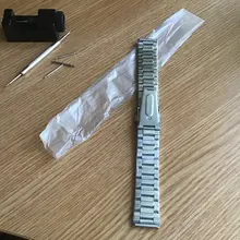 Correa de reloj de acero inoxidable, accesorios de 12mm, 14mm, 16mm, 18mm, 20mm, 22mm y 24mm de ancho, correa de cinco cuentas para buceo