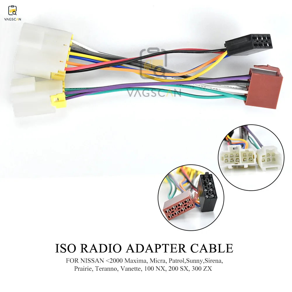 12-019 автомобильный стерео ISO жгут проводов автомобильный Радио адаптер для Nissan Maxima Micra Patrol разъем