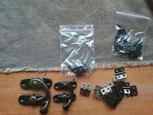 12 Uds Mini pequeño pesado grande joyería pecho regalo musical, de madera caja de casa de muñecas bisagra de la puerta del gabinete con tornillos de 4 tamaños