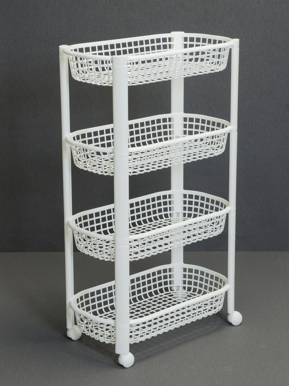 Bookcase Stand For Home supplies Storage items Organizer basket kitchen Shelf accessories White Plastic 4 Tier Layers for vegetables besthome plastic