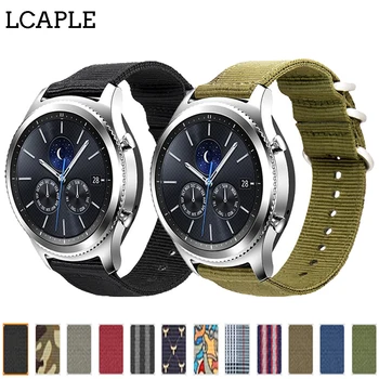 

galaxy watch 46mm for Samsung Gear S3 Frontier Amazfit Bip huawei watch Gt nato Strap 22mm watch band nylon Bracelet watchband