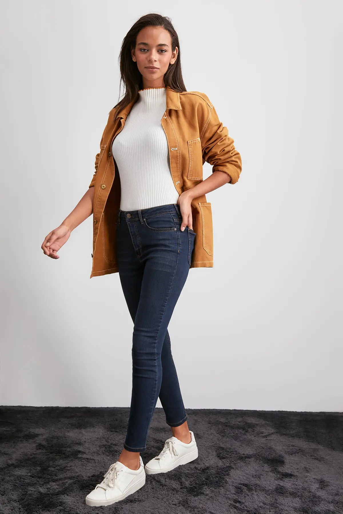 Trendyol High Waist Skinny Jeans TWOAW20JE0377