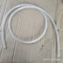 Tubo de silicona de grado alimenticio, manguera de goma Flexible transparente de 2 a 21mm, resistente al calor, para agua potable, 1 metro