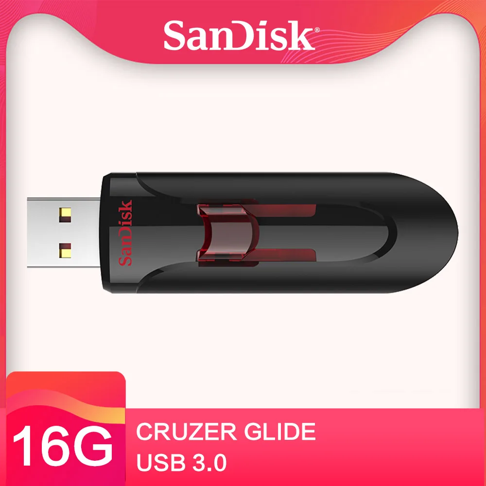 Флеш-накопитель SanDisk USB3.0 16 ГБ 32 ГБ 64 Гб 128 ГБ высокоскоростное коммерческое шифрование U диск CZ600 disco de U para PC