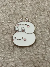 Lapel Pin Brooch Jewelry Badge Gift Custom Enamel-Pins Bunny Rabbits Cartoon-Animal Friends