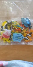 12 Uds surtidos Color y diseño Tropical pescado figura juego de peces de juguete de plástico educación Mini animales juguetes para los niños