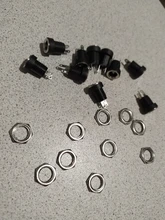 Adapter Connector Jack-Socket Panel-Mount Power-Supply Female 2-Terminal 10pcs Types