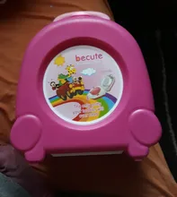 Baño de bebé lindo portátil de viaje de coche bebé orinal enterizo para niños