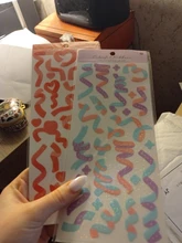 Pegatinas de PVC decorativas con láser, cinta colorida, etiqueta de palo de Scrapbooking, bricolaje, diario, álbum, adhesivo de papelería, accesorios