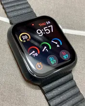 Cristal + cubierta para carcasa de reloj Apple iWatch, parachoques de fibra de carbono + Protector de pantalla Apple watch series 5 4 3 44mm 40MM 38mm 42MM