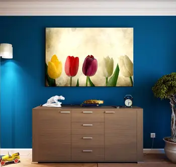

Colorful Laleler Canvas Table