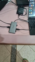QGeeM USB C Hub for Macbook Pro Triple Display Type C Hub to 4K Dual HDMI VGA Micro SD