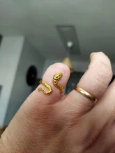 Retro Punk serpiente anillo para hombres y mujeres exagerado antiguo plata oro anillos que se abren ajustables Rock exagerado joyas