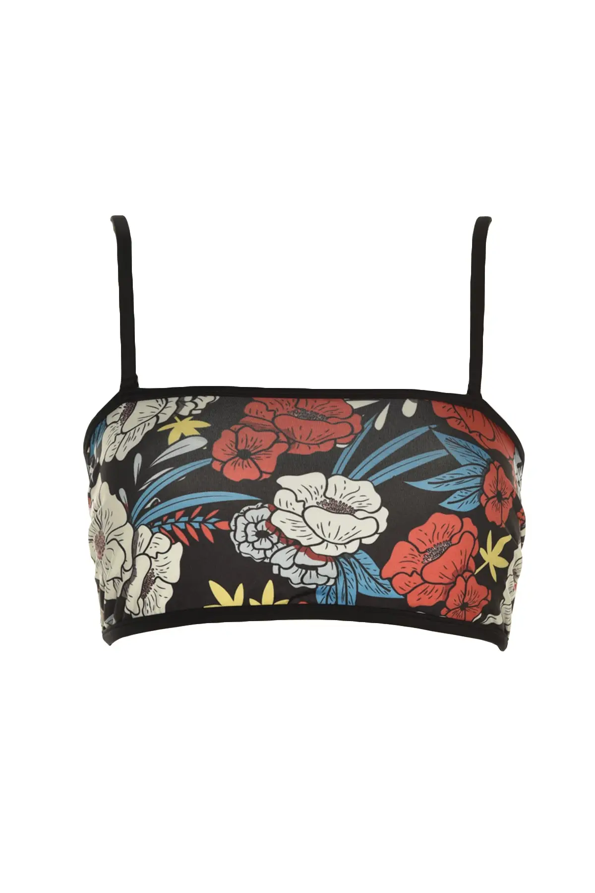 

Trendyol Flower Print Ba lenliBikini Top TBESS20BU0181