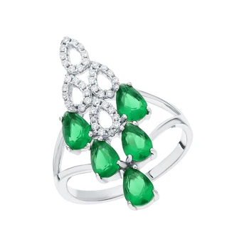 

Silver ring with sieve and cubic zirconium sunlight sample 925 test