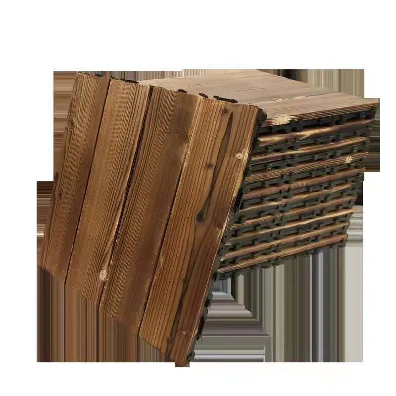 Balcony anticorrosive wood DIY wood floor outdoor anticorrosive splicing floor