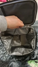 Tomule térmica almuerzo bolsa para las mujeres de los hombres, bolsas de moda Picnic portátil bolsas impermeable estuche de aislamiento térmico negro