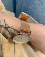 De Lujo reloj de oro rosa pulsera de las mujeres relojes de señoras de la marca reloj de cuarzo Casual mujer acero reloj de pulsera Montre Femme reloj
