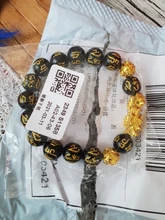 Pulsera de Feng Shui con cuentas de obsidiana, pulsera negra con abalorios de piedra obsidiana, con símbolo de Pixiu, pulsera de la buena suerte, para hombres y mujeres