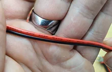 Cable eléctrico de cobre estañado de 2 pines, Cable de extensión de alimentación de larga duración, 300V, PVC, rojo, negro, 18, 20, 22 AWG