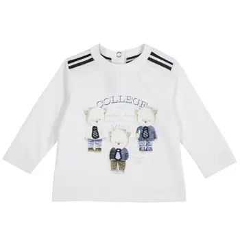 

Longsleeve Chicco, print College, for boys, White