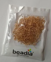 Pasadores con cabeza de bola para hacer joyas, 500 Uds., 0,5x20mm, 4 colores, cuentas de cobre y oro, accesorios DIY para fabricación de joyas