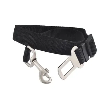 

Dog seat belt with automatic lock carabiner high quality clasps 2846 Chrome
