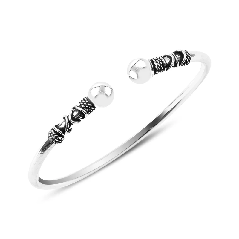 

Silver 925 Sterling Oxidized Simple Bracelet