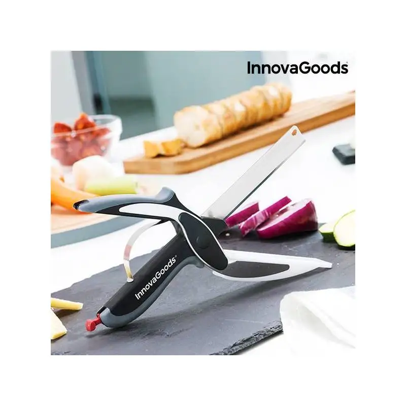 Ножи-ножницы С разделочная мини-доска интегрированный InnovaGoods