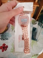 Reloj digital vintage para hombres y mujeres, pulsera con pantalla led electrónica de oro y plata para militares, en color negro, ideal para deportes y regalo