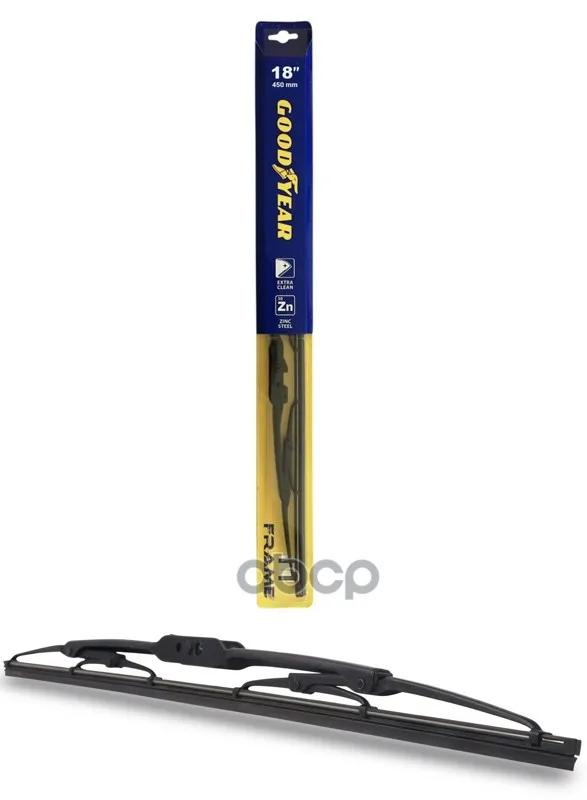 Щетка Стеклоочистителя Каркасная Goodyear Frame 18/45 Cm Всесезонная, 3 Переходника GOODYEAR арт. GY000318