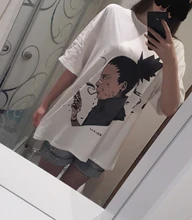 Oversized Tops Short-Sleeved Shirts Summer Loose Fashion Women Printing Causal New