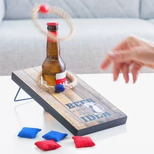 Алкогольная игра «2 в 1 сумка-чехол для кольцеброс 7 штук