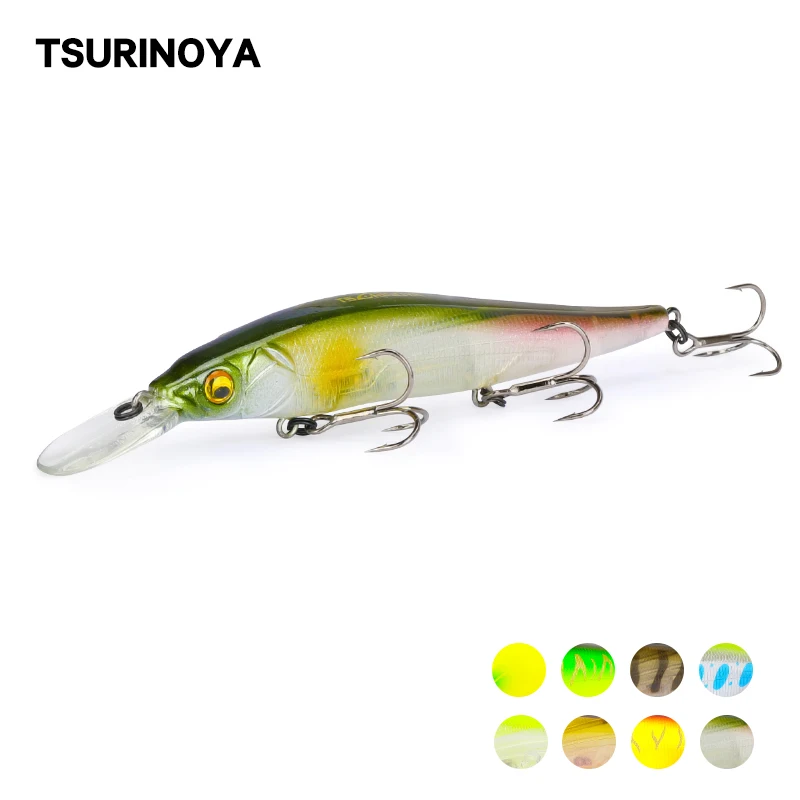 Жесткая плавающая приманка TSURINOYA DW50 для гольяна 110 мм 14 7 г наживка воблер морской