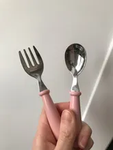 Bebé Gadgets vajilla conjunto niños utensilios de acero inoxidable niño vajilla cubiertos de dibujos animados bebé comida tenedor cuchara de alimentación