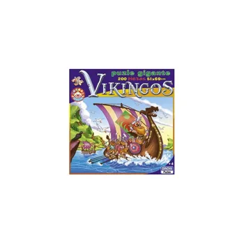 

GIANT PUZZLE 200 PIECES VIKINGS 51X69 CM. DINOVA
