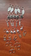 Bead Hair-Rings Hair-Accessaries-Extension Braid Dreadlocks Metal Silver Charm 35pcs/Bag