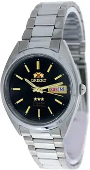 

Orient Fab00005b automatic watch black dial steel strap automatic men's watch black dial classic steel bracelet
