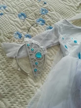 Snow Girls Dress Princess Costume Halloween Carnival Children Dress up Kids Dresses 