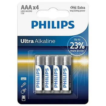 

Alkaline Batteries Philips LR03 AAA LR03 (4 pcs)