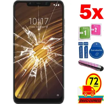 

5x Protectors Screen Tempered Glass for for Xiaomi Pocophone F1 (Not Full SEE INFO) PEN