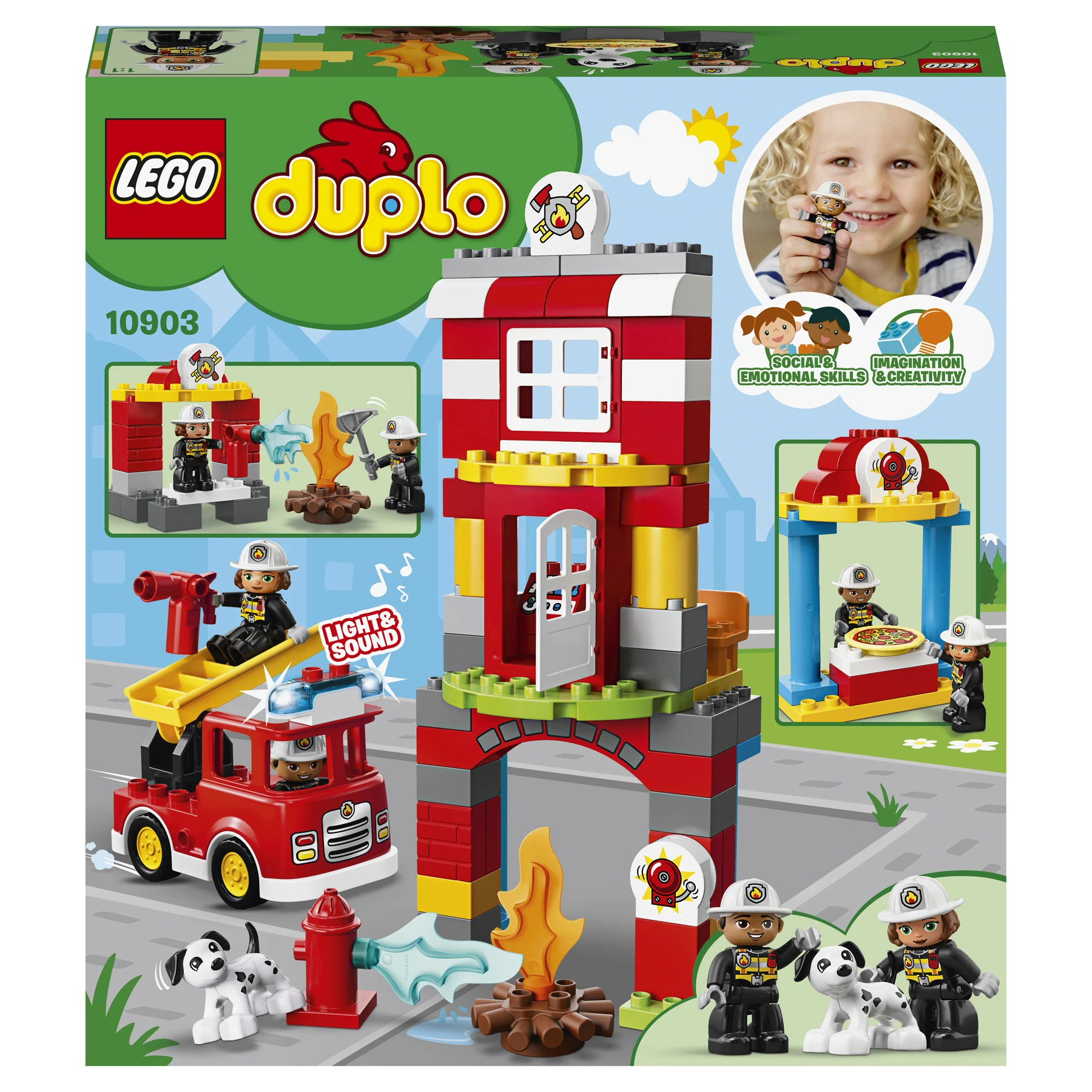 Designer Lego Duplo town 10903 Fire Department lego constructors, lego, lego for boys, a gift for a boy, gifts for children, a gift, constructors, toys boys, lego vehicles, cars, transport - AliExpress