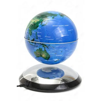 

Flying globe mirror stand Blue (D-14cm)